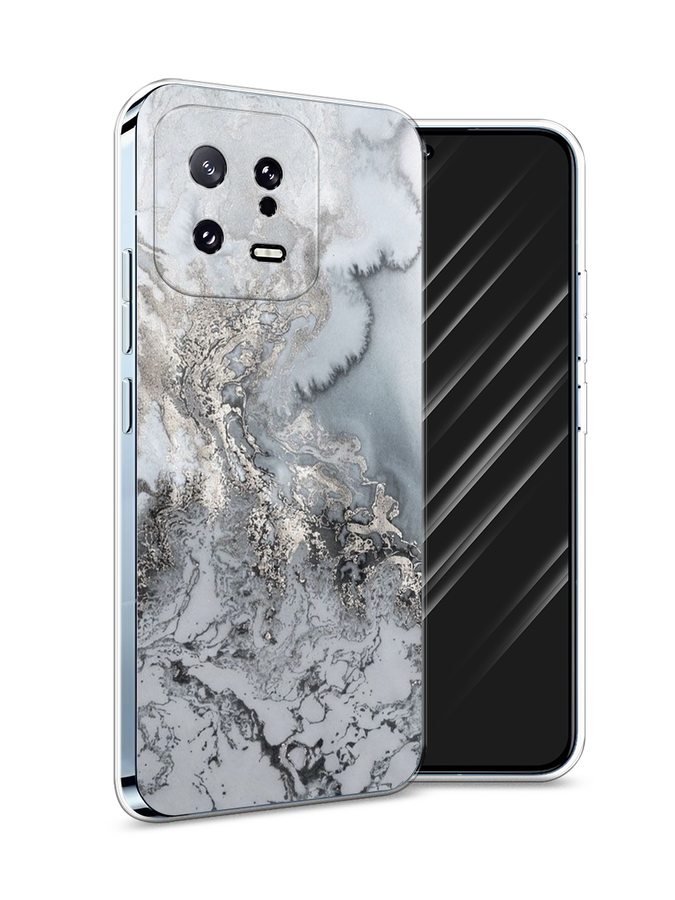 

Чехол Awog на Xiaomi 13 5G "Морозная лавина серая", Серый;серебристый, 317250-3