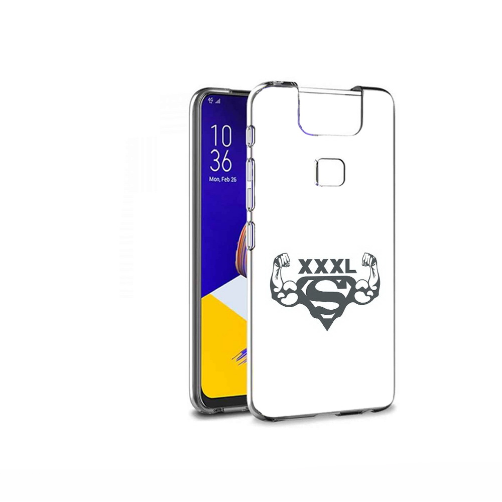 Чехол MyPads Tocco для Asus ZenFone 6 (ZS630KL) бодибилдинг супермен