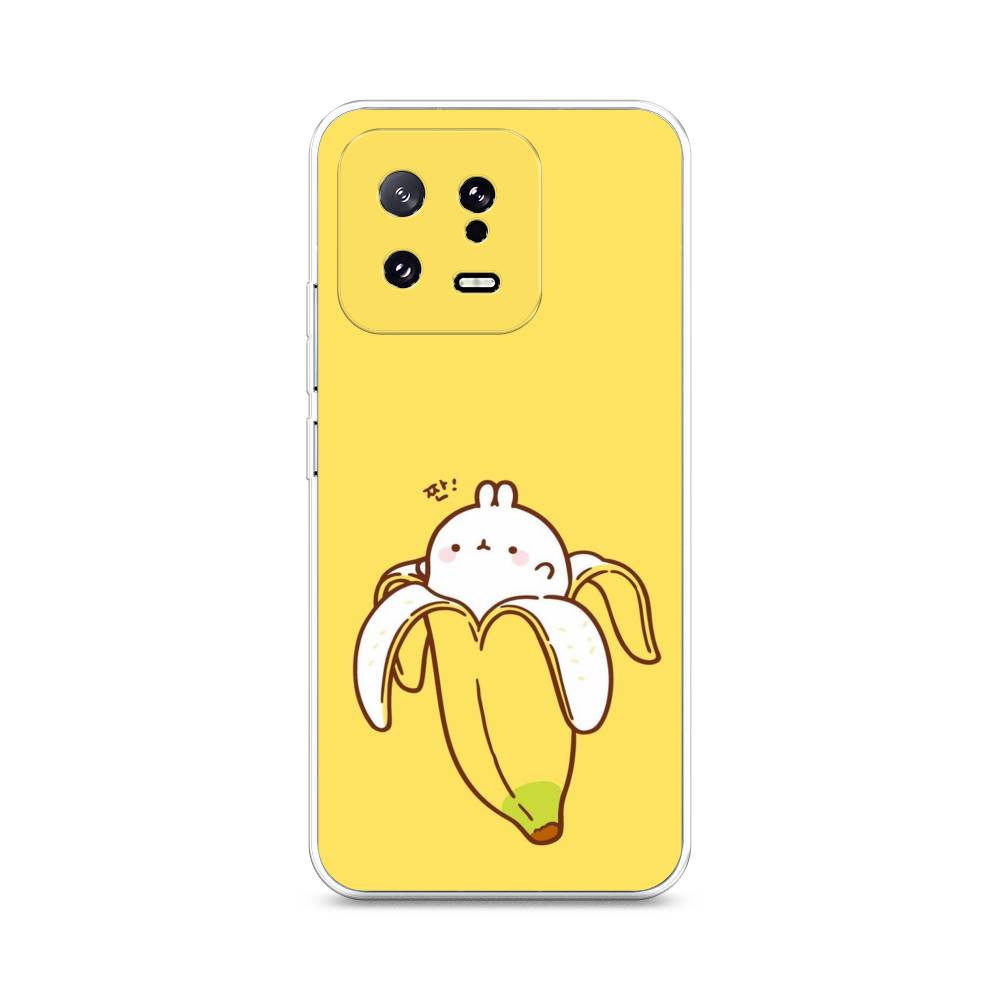 

Чехол Awog на Xiaomi 13 5G "Зайчик-бананчик", Желтый;белый, 317250-2