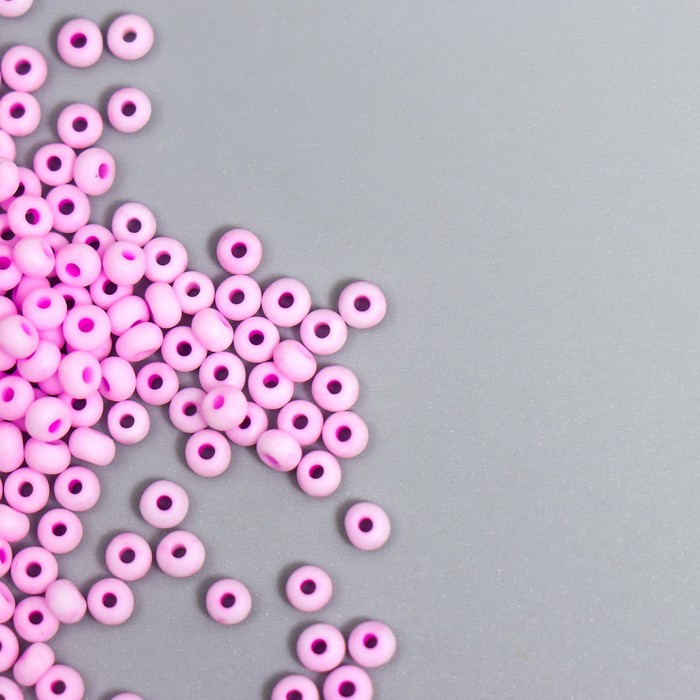 

Бисер Арт Узор стекло 8/0 Маршмеллоу Матовый Роз фуксия 10 гр, 2 штуки