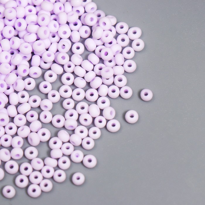 

Бисер Арт Узор стекло 8/0 Маршмеллоу Матовый Глициния 10 гр, 3 штуки