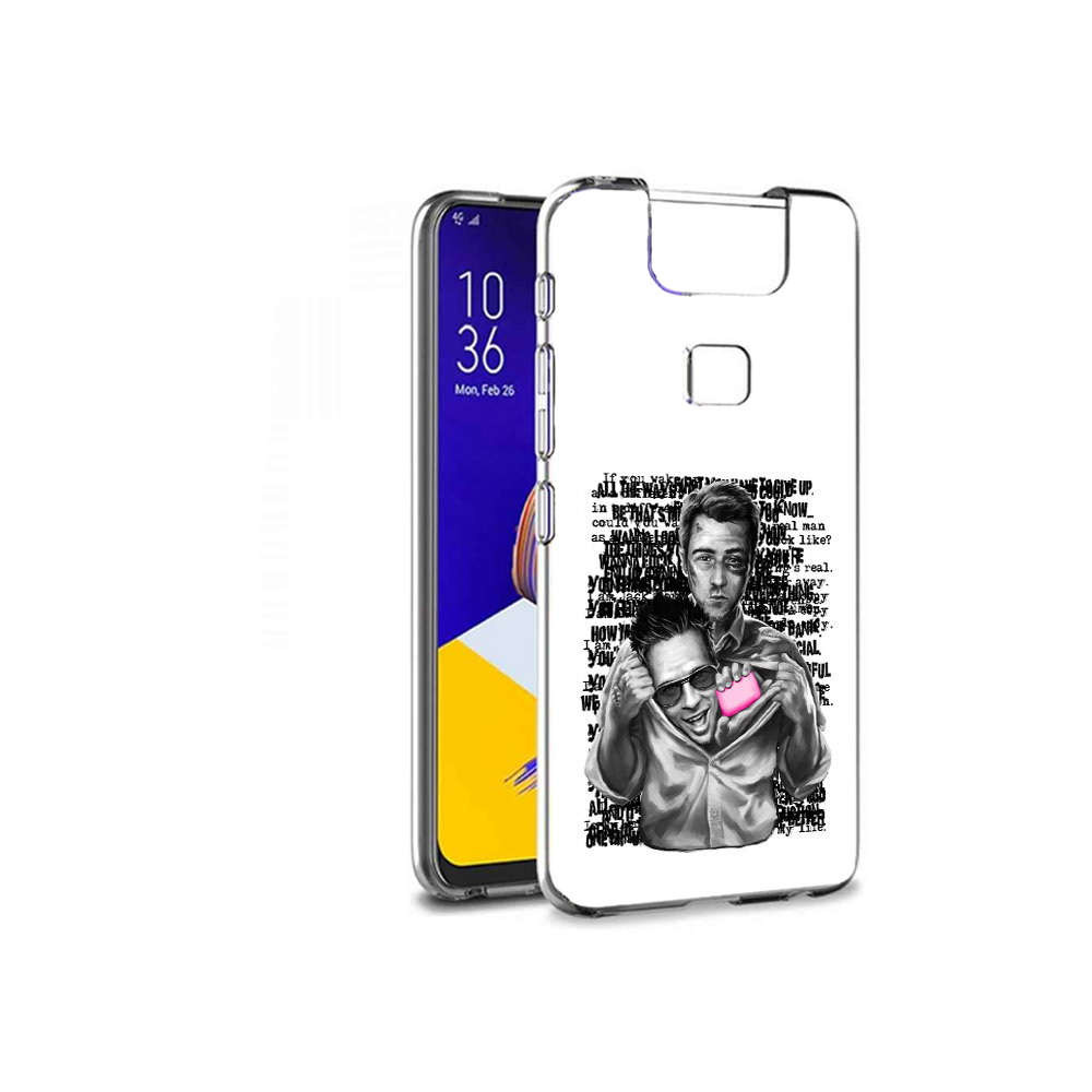 

Чехол MyPads Tocco для Asus ZenFone 6 (ZS630KL) бойцовский клуб, Прозрачный, Tocco