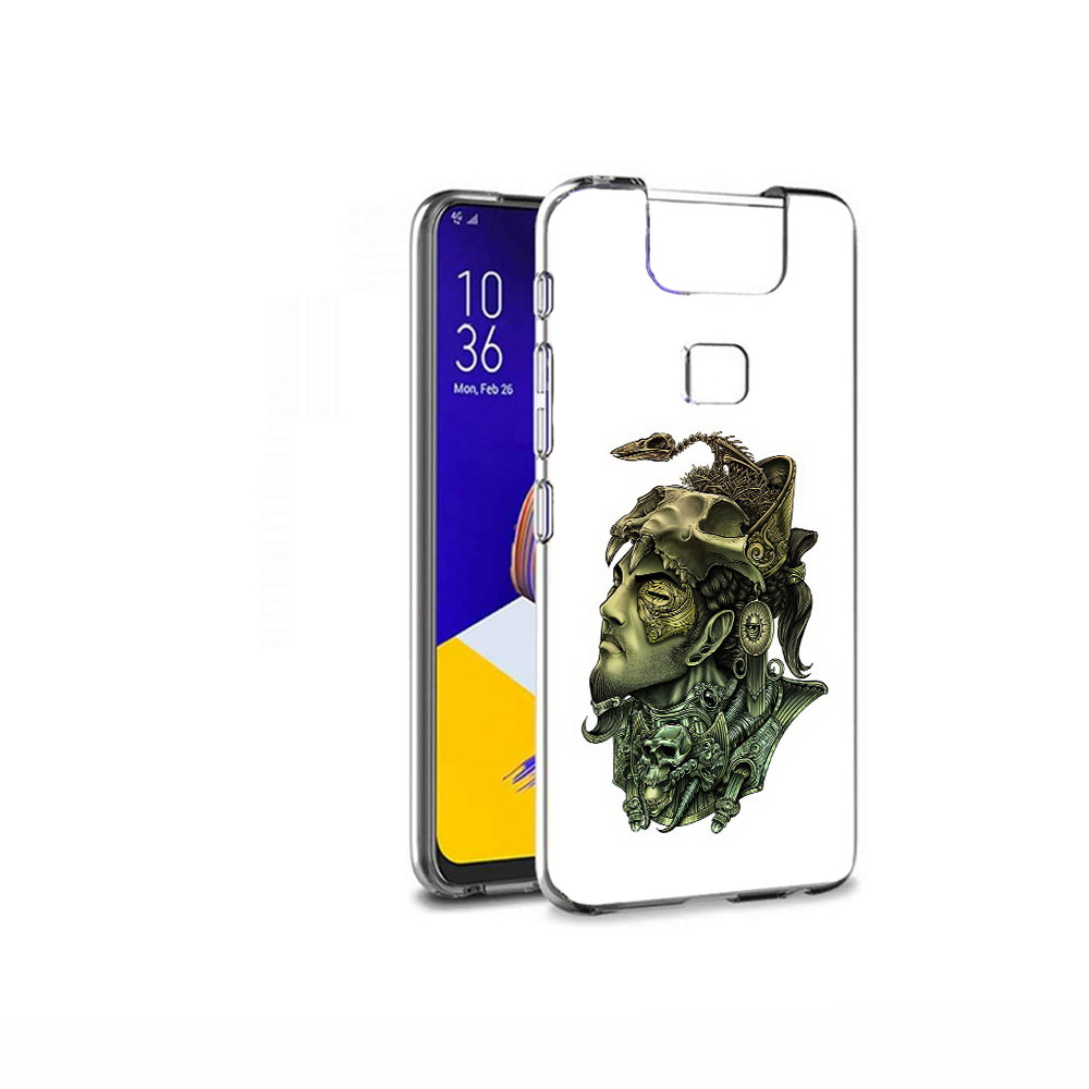 Чехол MyPads Tocco для Asus ZenFone 6 (ZS630KL) бронзовый воин