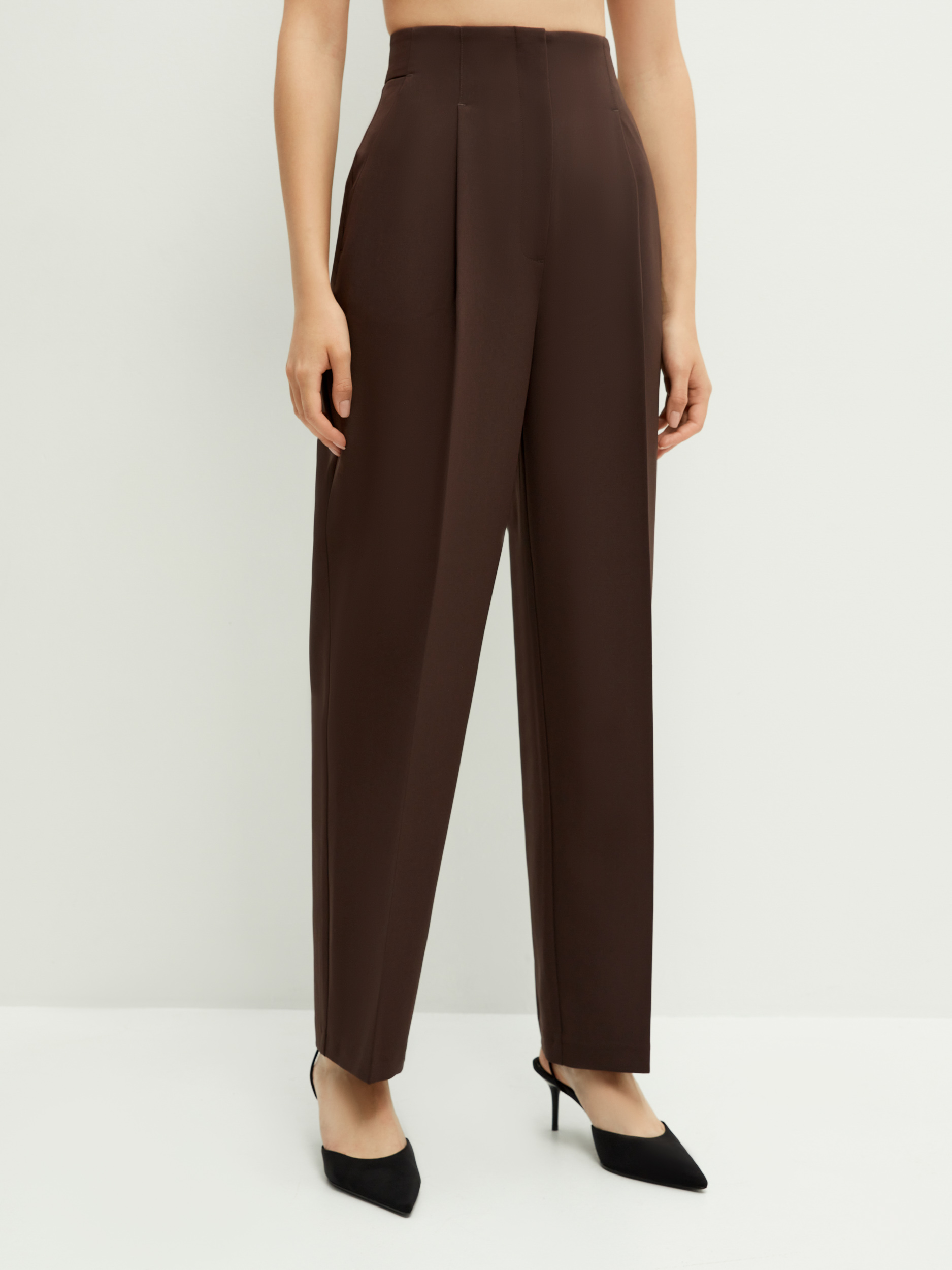 

Брюки женские ZARINA 2368247777-27 коричневые 2XS, 2368247777-27