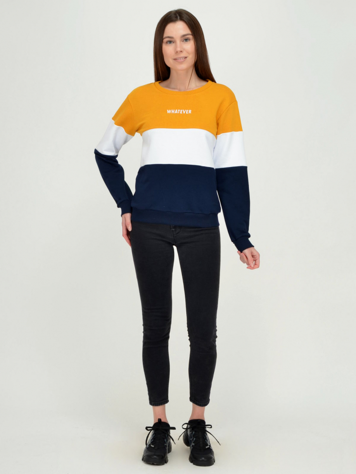 

Свитшот женский Viserdi 3126-гбс 140580 разноцветный 44 RU, 3126-гбс 140580