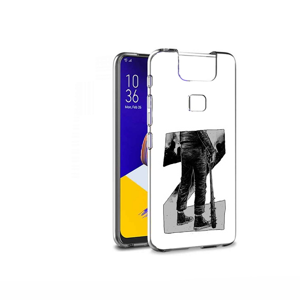 

Чехол MyPads Tocco для Asus ZenFone 6 (ZS630KL) воин черно белый, Tocco