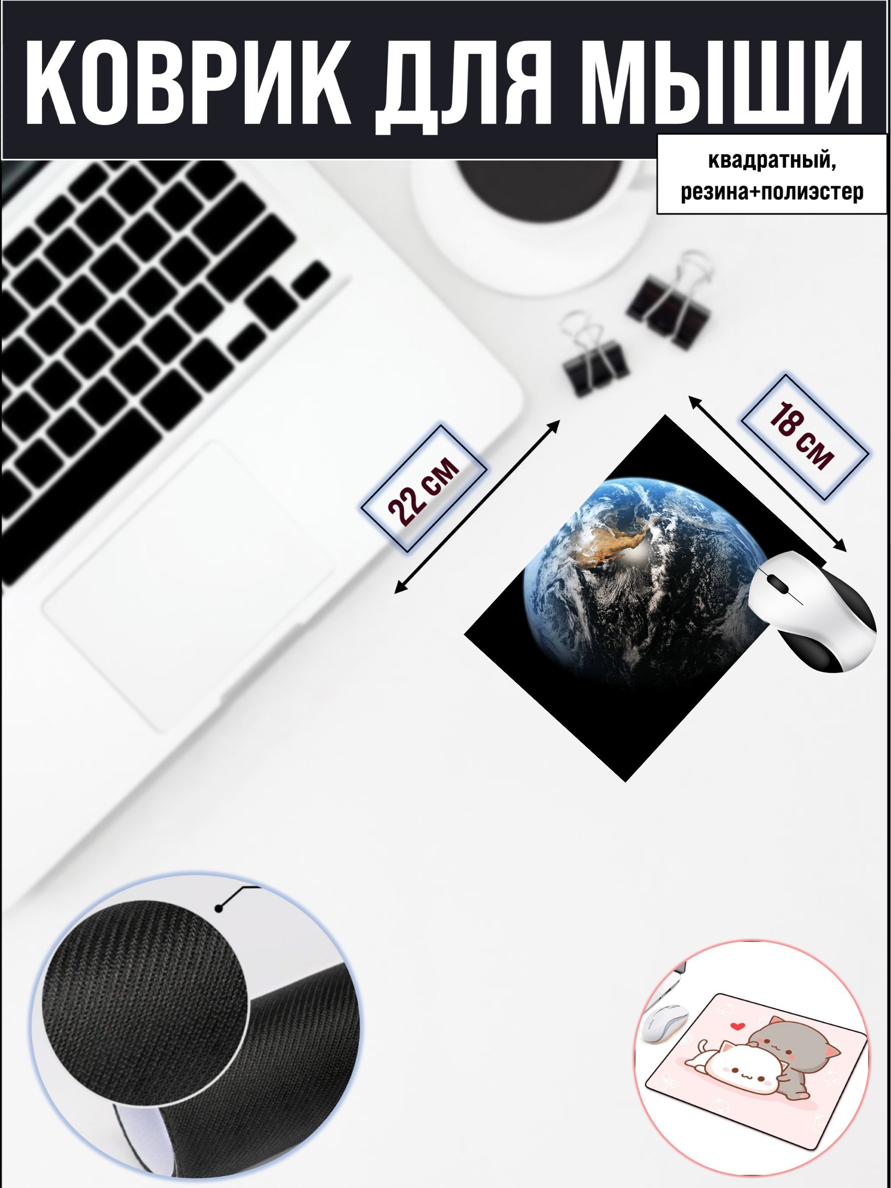 

Коврик для мыши NoBrand RS2081, Рисунок, RS2081