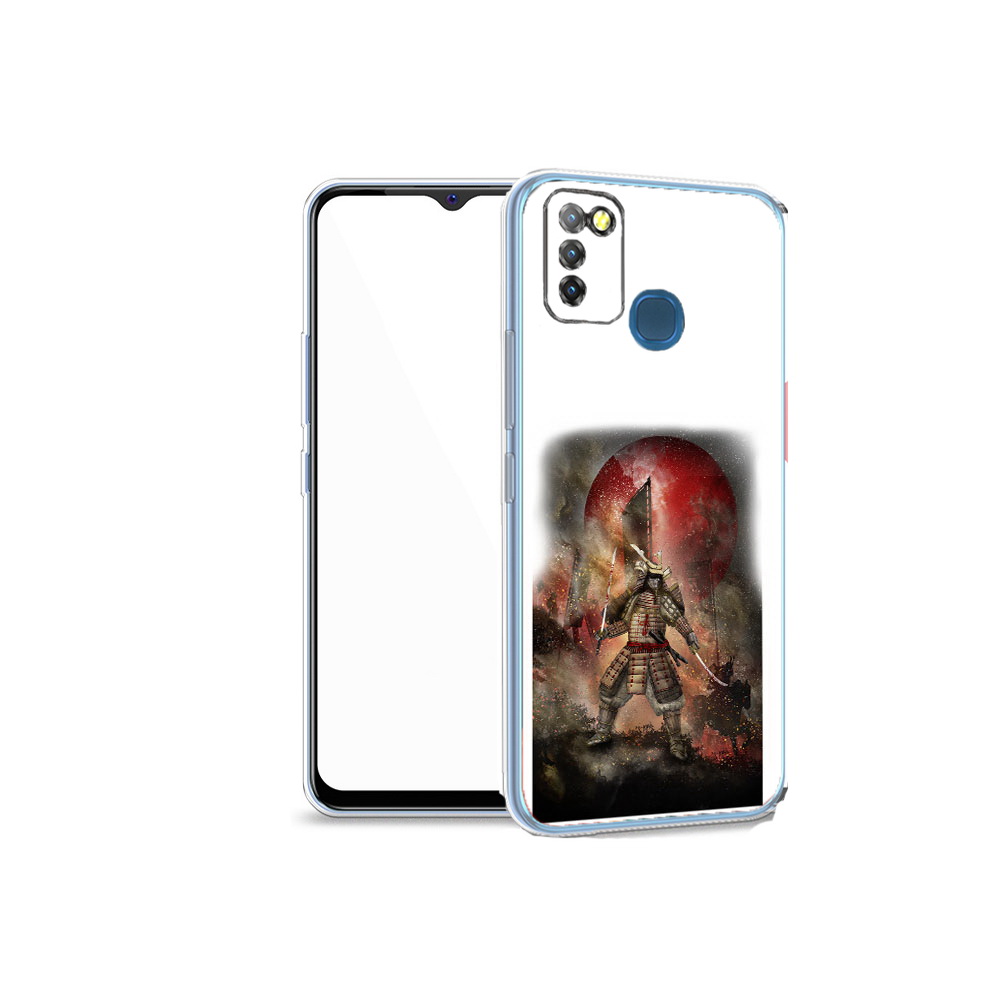 

Чехол MyPads Tocco для Infinix Hot 10 Lite китайскийвоин, Прозрачный, Tocco
