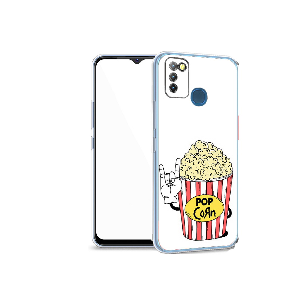 

Чехол MyPads Tocco для Infinix Hot 10 Lite крутой попкорн, Прозрачный, Tocco