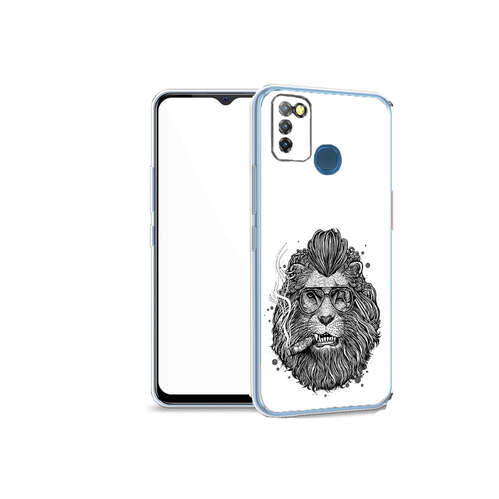

Чехол MyPads Tocco для Infinix Hot 10 Lite курящий лев, Прозрачный, Tocco