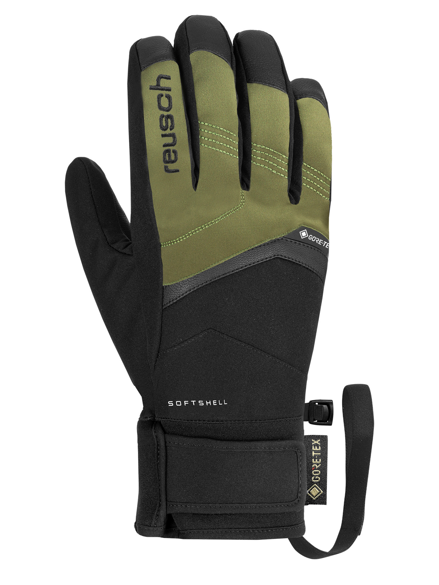 

Перчатки Reusch Blaster Gore-Tex Black/Burnt Olive (Дюйм:10,5) 2024-25, Зеленый;черный, Blaster Gore-Tex