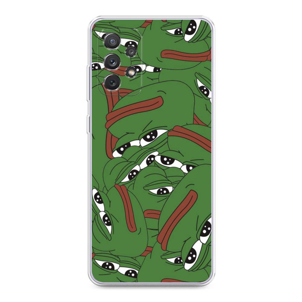 

Чехол Awog на Samsung Galaxy A73 / Самсунг A73 "Печальный frog", Зеленый;белый, 2104650-9