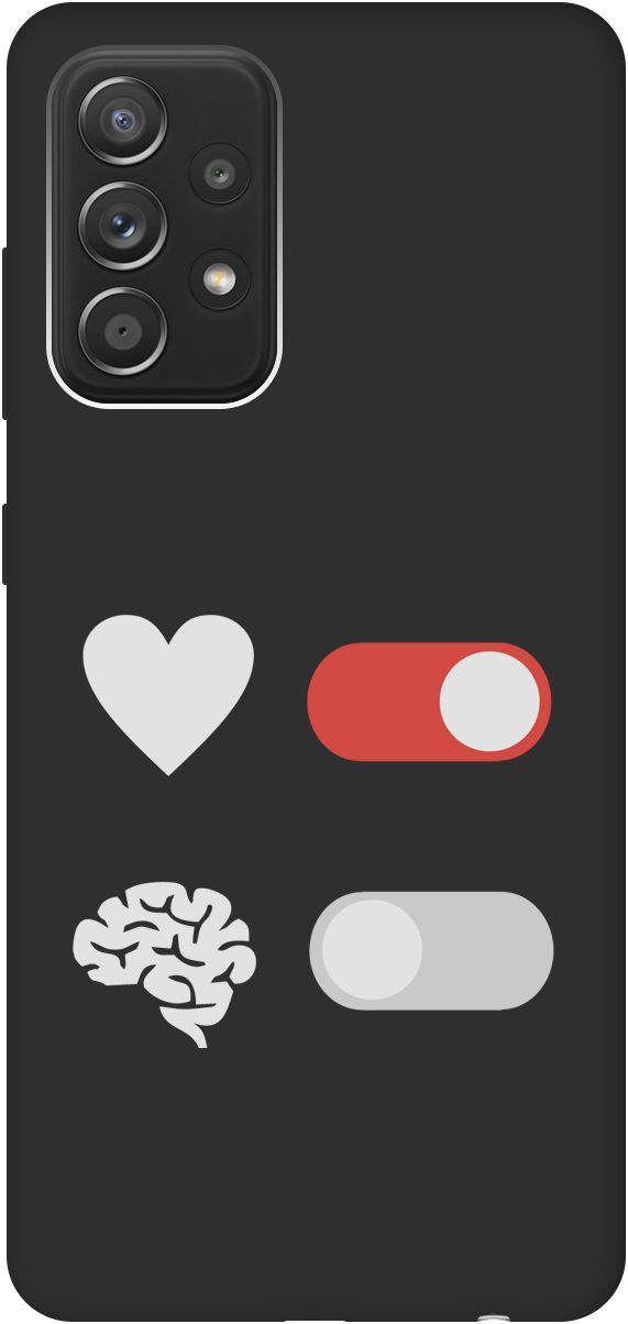 

Матовый чехол на Samsung Galaxy A52 с принтом "Brain Off W" черный, Черный;белый, 8418