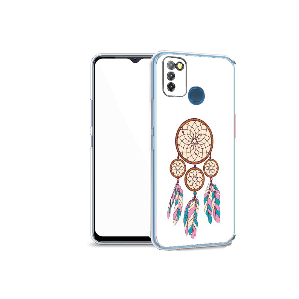 

Чехол MyPads Tocco для Infinix Hot 10 Lite ловец снов бежевый, Прозрачный, Tocco
