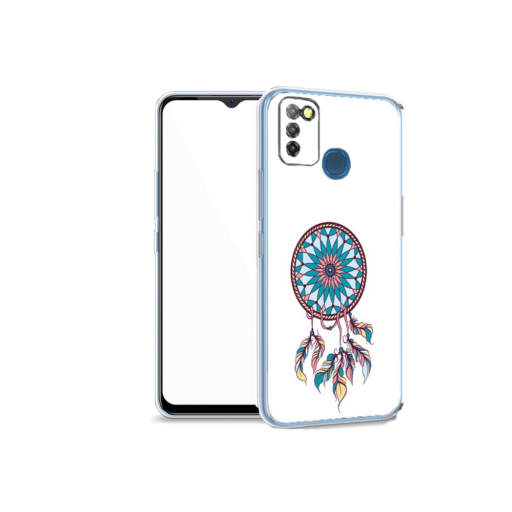 

Чехол MyPads Tocco для Infinix Hot 10 Lite ловец снов синий, Прозрачный, Tocco