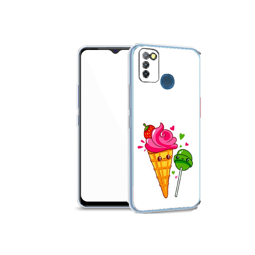 

Чехол MyPads Tocco для Infinix Hot 10 Lite Вкусняшки, Прозрачный, Tocco