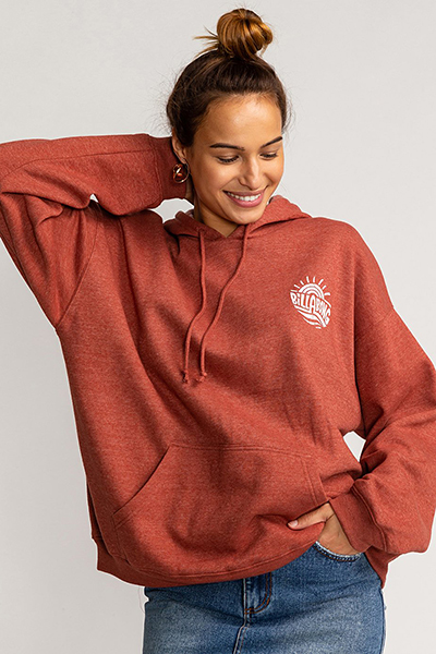

Худи женское Billabong U3HO13-BIF0 красное XL, U3HO13-BIF0