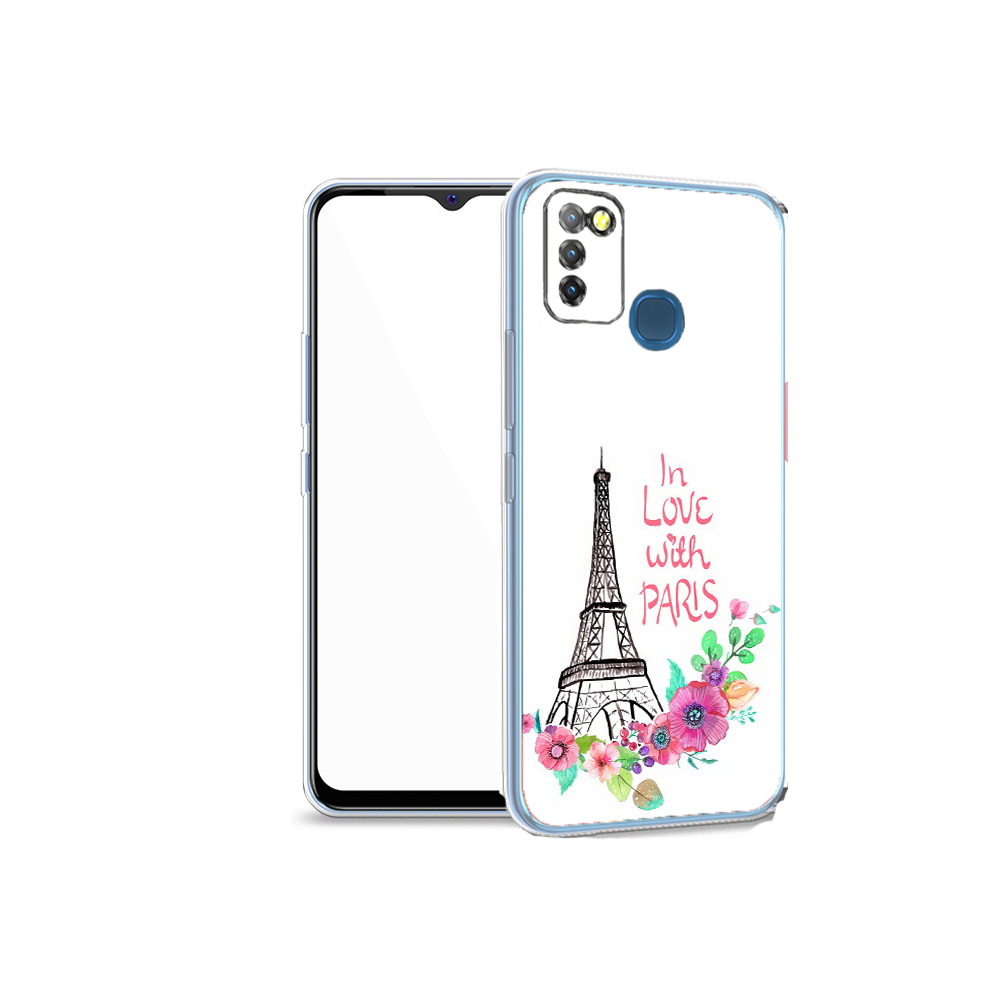 

Чехол MyPads Tocco для Infinix Hot 10 Lite любимый париж, Прозрачный, Tocco