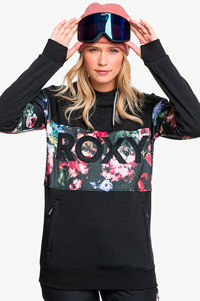

Худи женское Roxy ERJFT04214 черное XS, ERJFT04214