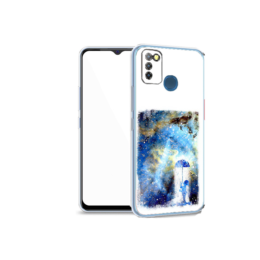 

Чехол MyPads Tocco для Infinix Hot 10 Lite мальчик в небе, Прозрачный, Tocco