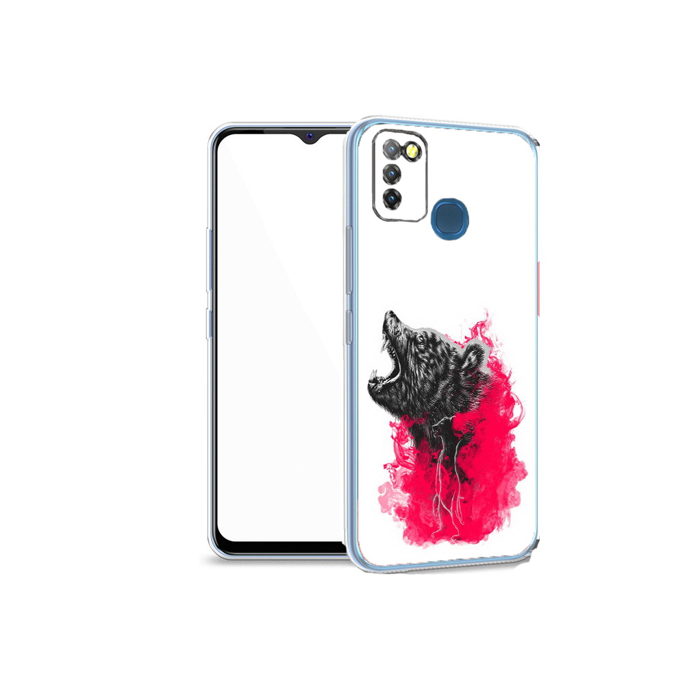 

Чехол MyPads Tocco для Infinix Hot 10 Lite медведь в дымке, Прозрачный, Tocco