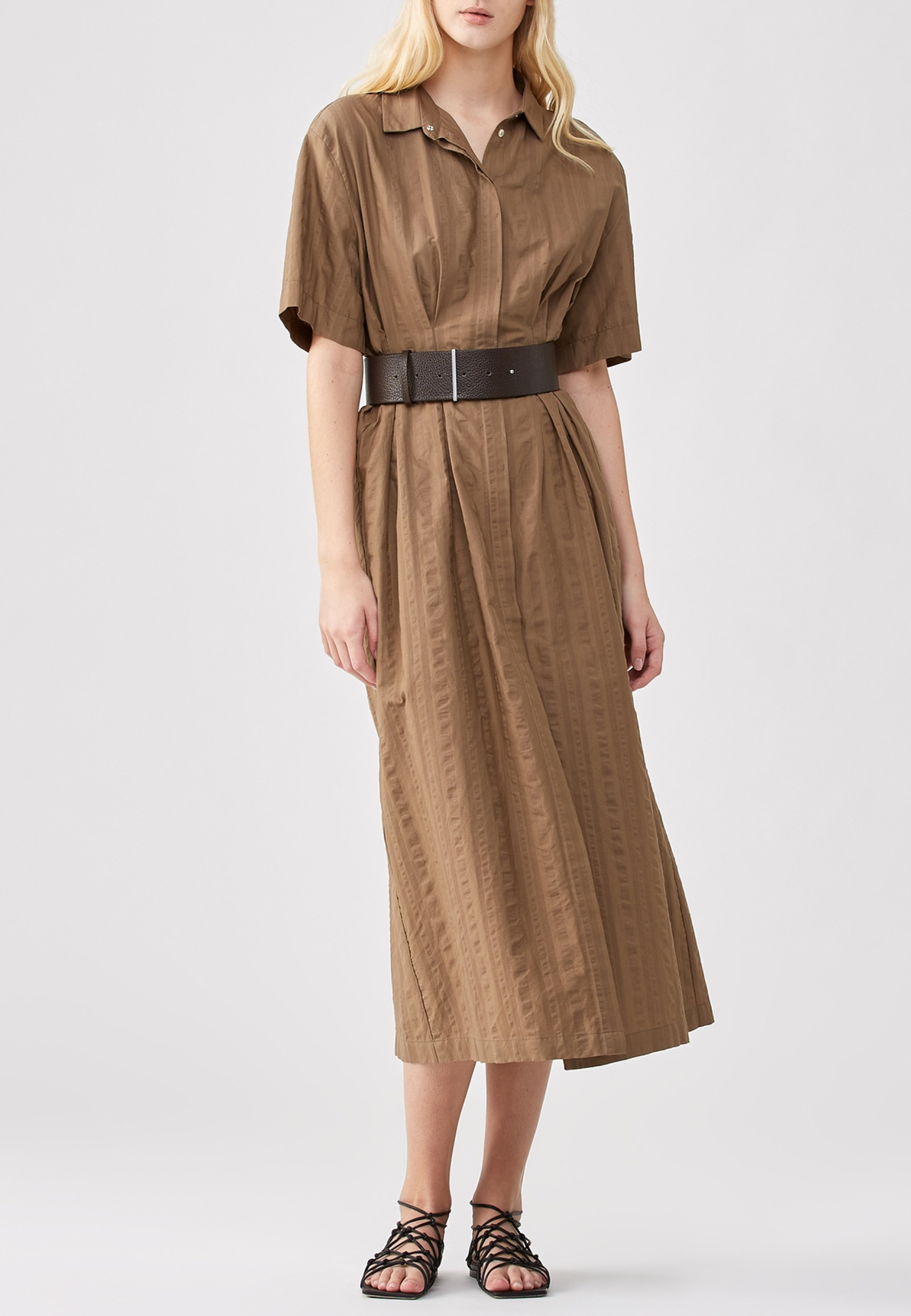 Платье женское FABIANA FILIPPI 145243 коричневое 40 IT