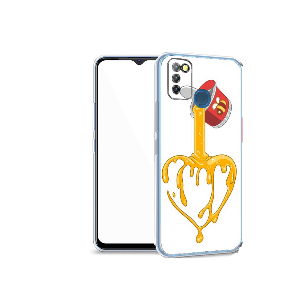 

Чехол MyPads Tocco для Infinix Hot 10 Lite медовое сердце, Прозрачный, Tocco