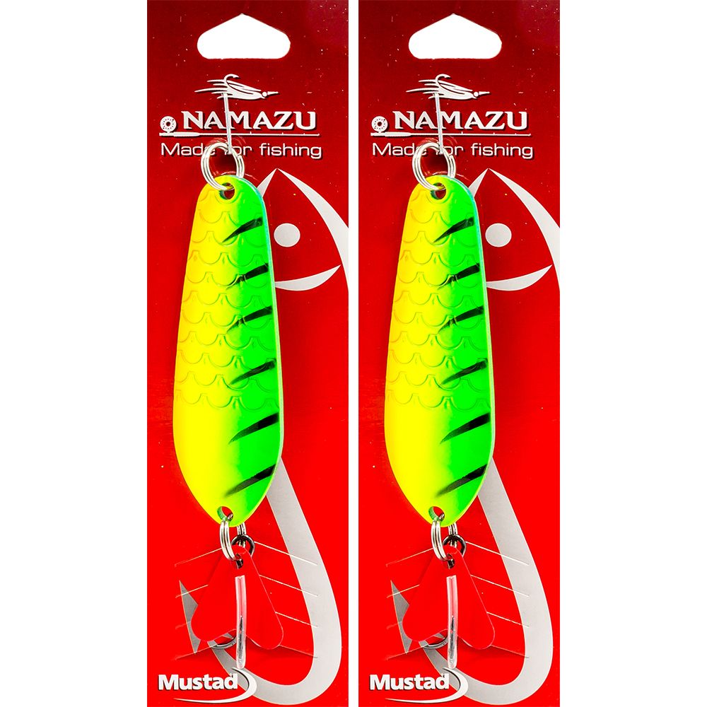 

Блесна (2 шт) рыболовная Namazu LADY V 23 гр #22 серебро / Для рыбалки / Блесна щуку, Желтый;зеленый;оранжевый, лэйди на щуку