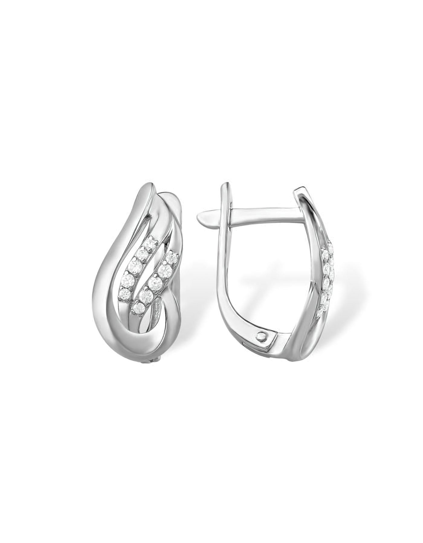 

Серьги из серебра TEO MAORI 81210019704-501, фианит, 81210019704-501