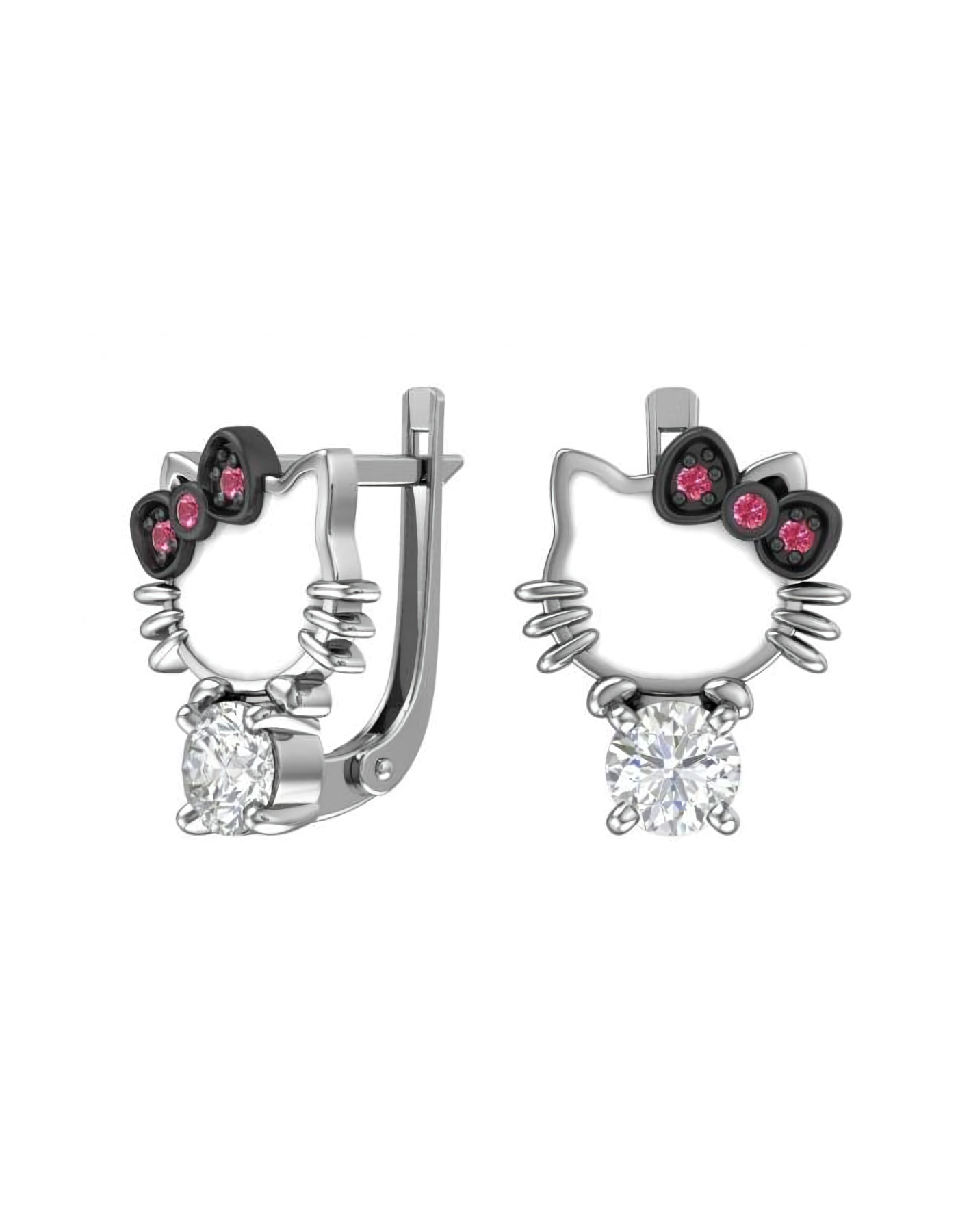 

Серьги из серебра TEO MAORI 80201386-13755, фианит, 80201386-13755