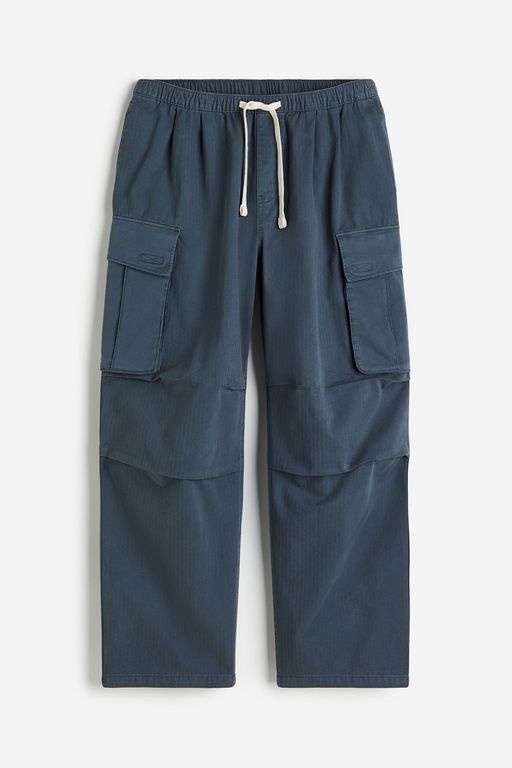 

Брюки мужские H&M 1205476 синие L, Синий, 1205476
