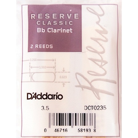 

Трости для кларнета Bb DAddario Woodwinds Rico DCT0235, Woodwinds Rico DCT0235