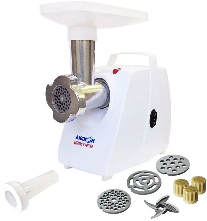 

Электромясорубка Аксион М33.01 230 Вт белый, М33.01