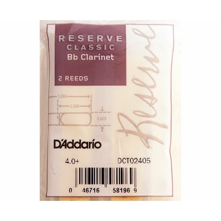 

Трости для кларнета Bb DAddario Woodwinds Rico DCT02405, Woodwinds Rico DCT02405