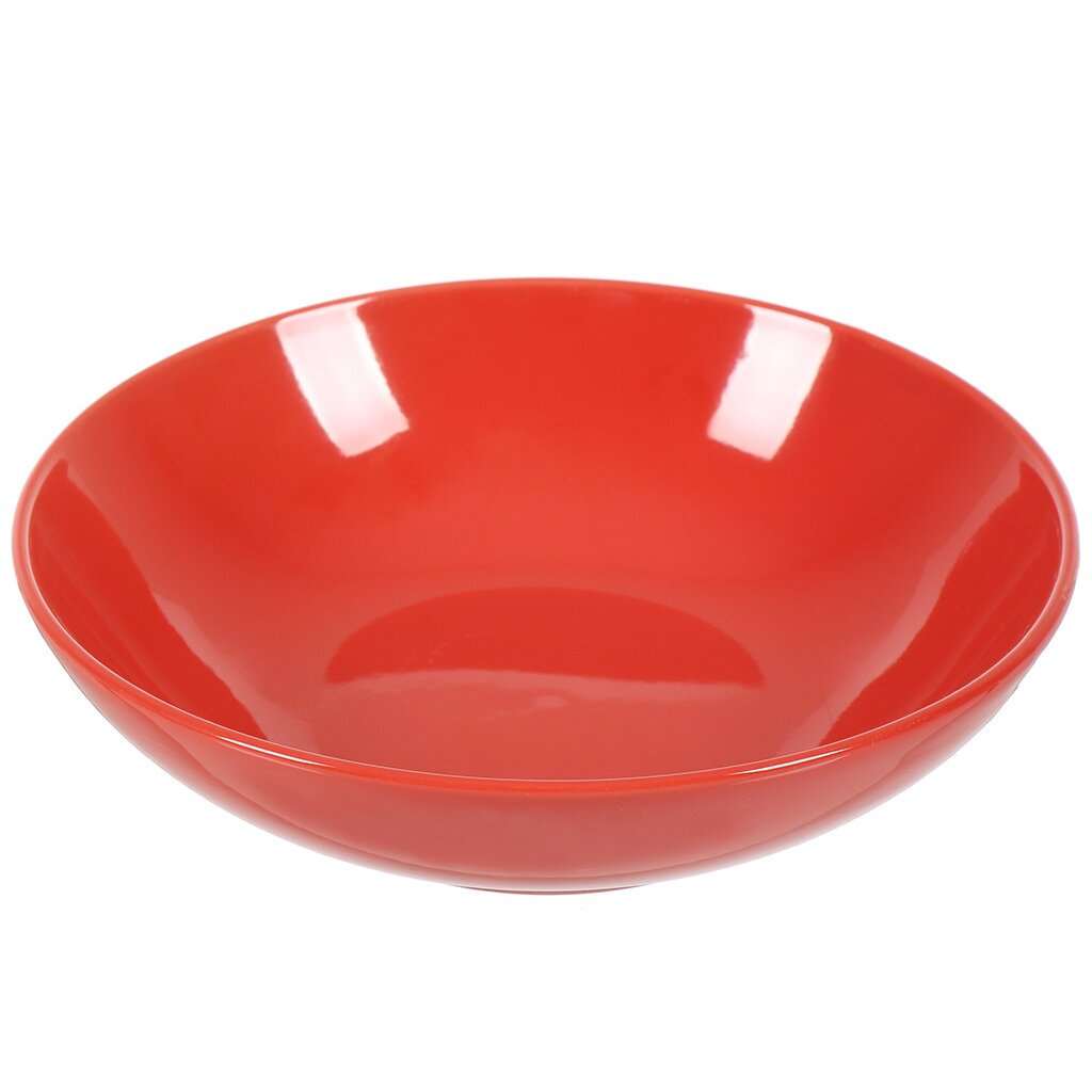 

Тарелка суповая керамика 20 см круглая Марракеш Daniks, Красный