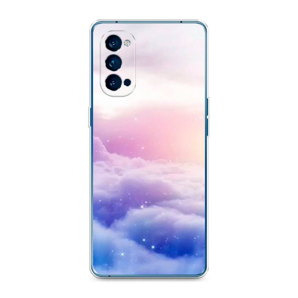 

Чехол на Oppo Reno 4 Pro 5G "Небеса", Голубой;белый;розовый, 253750-2