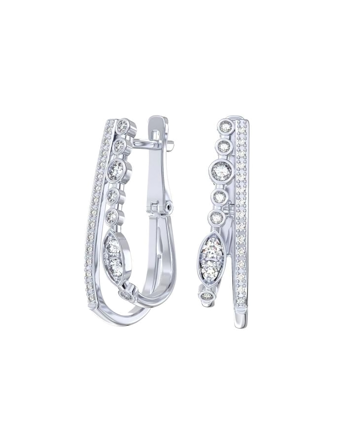 

Серьги из серебра TEO MAORI 80201769-00775, фианит, 80201769-00775