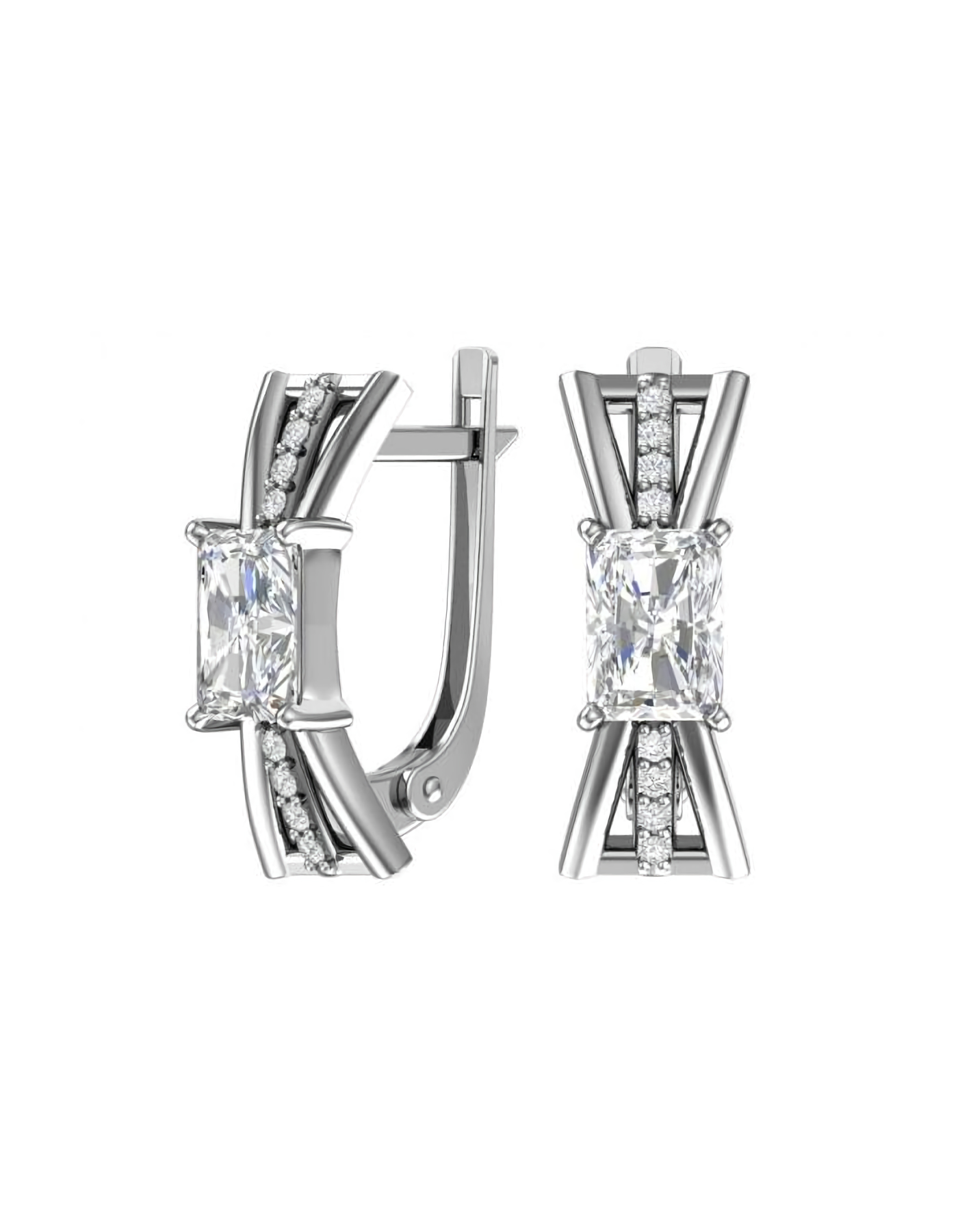 

Серьги из серебра TEO MAORI 82101367-00775, фианит, 82101367-00775