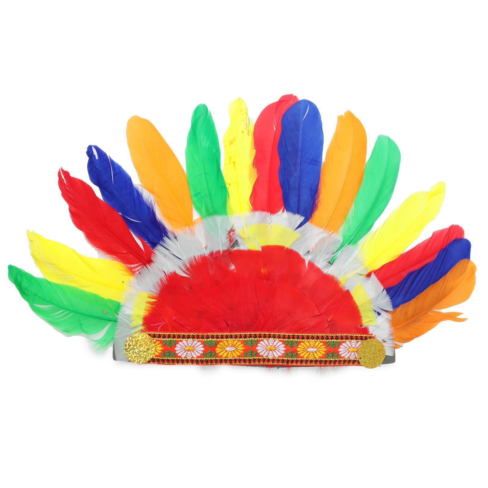 Головной убор Индеец из цветных перьев головной убор артэ театральная галерея юнга 5736