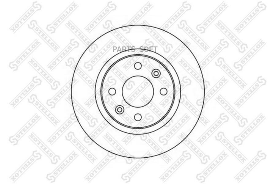 Диск тормозной Stellox 6020-3939-SX