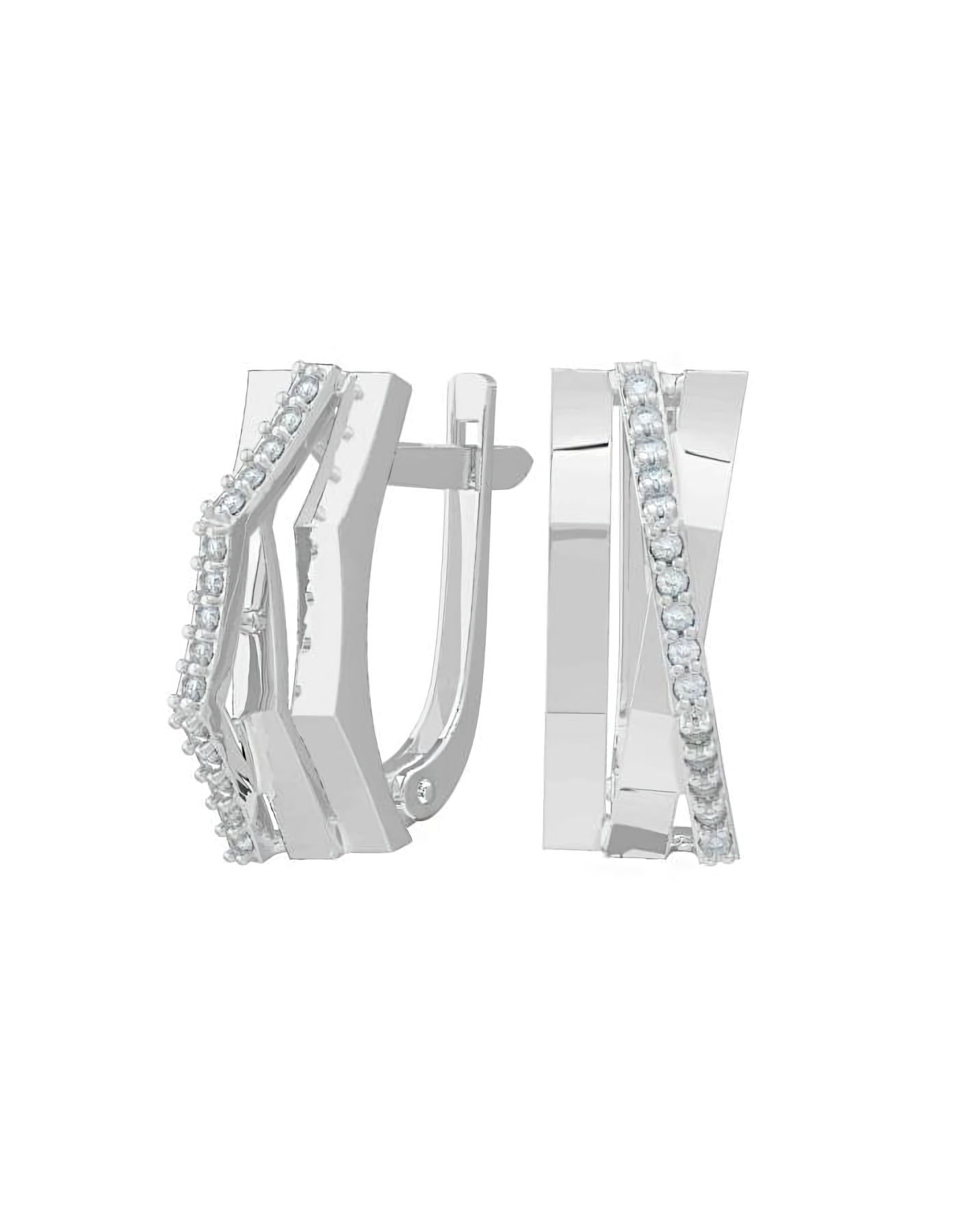 

Серьги из серебра TEO MAORI 82101560-00775, фианит, 82101560-00775
