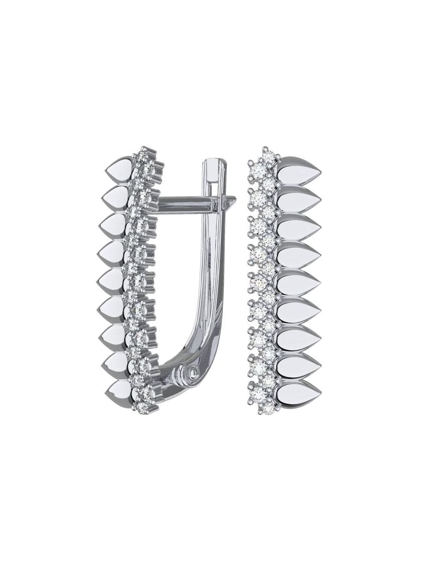 

Серьги из серебра TEO MAORI 82101595-00775, фианит, 82101595-00775