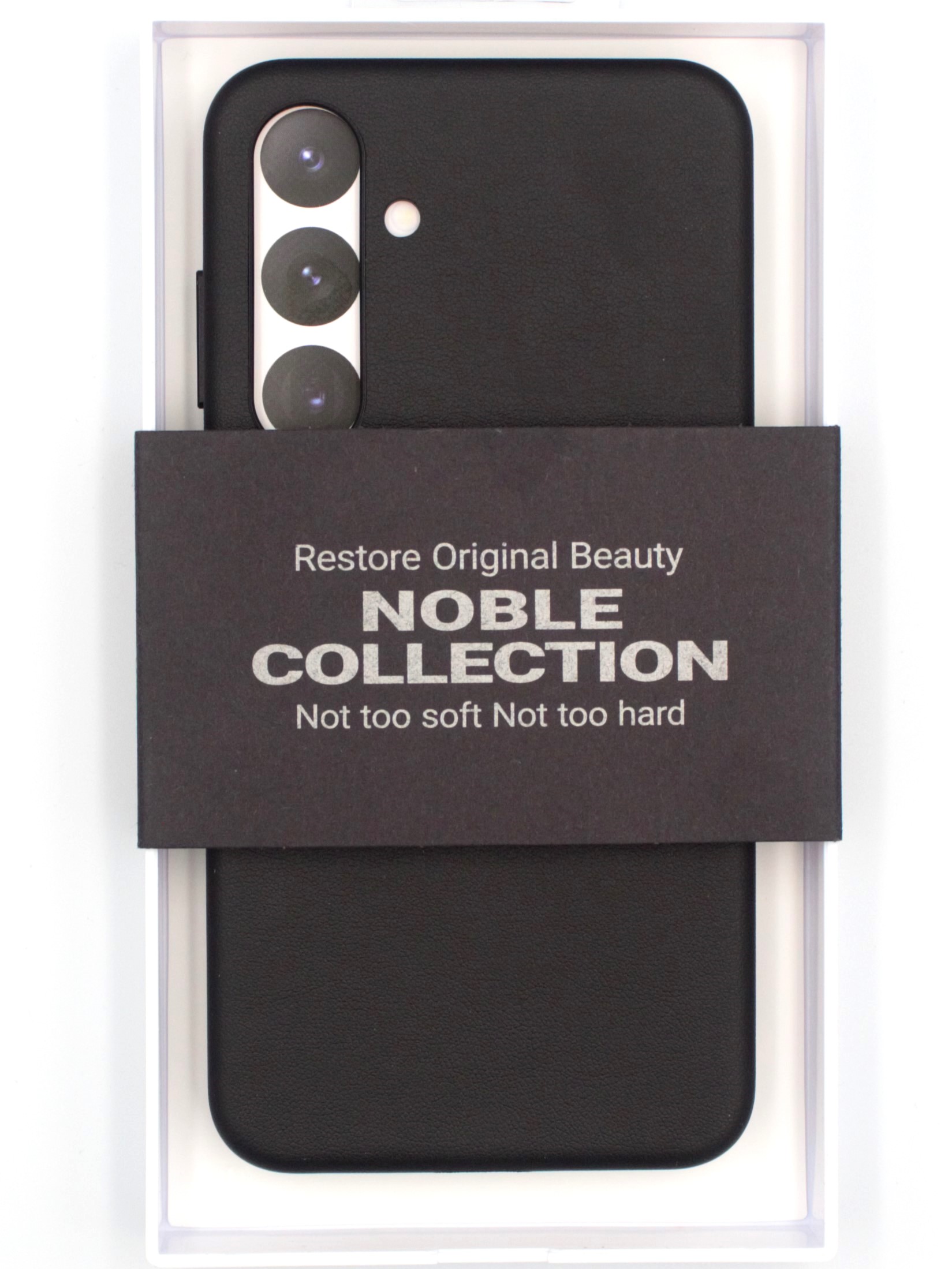 Чехол для Samsung Galaxy S24 Plus NOBLE COLLECTION-Чёрный