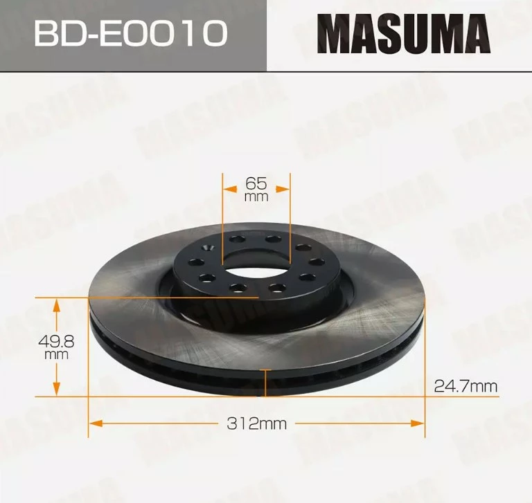 

Диск тормозной передний Masuma BD-E0010