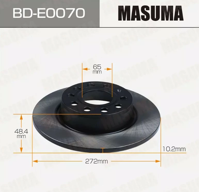 

Диск тормозной задний Masuma BD-E0070