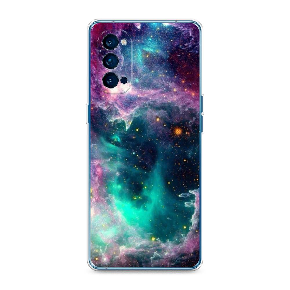 

Чехол на Oppo Reno 4 Pro 5G "Звездные облака", Розовый;бежевый, 253750-2