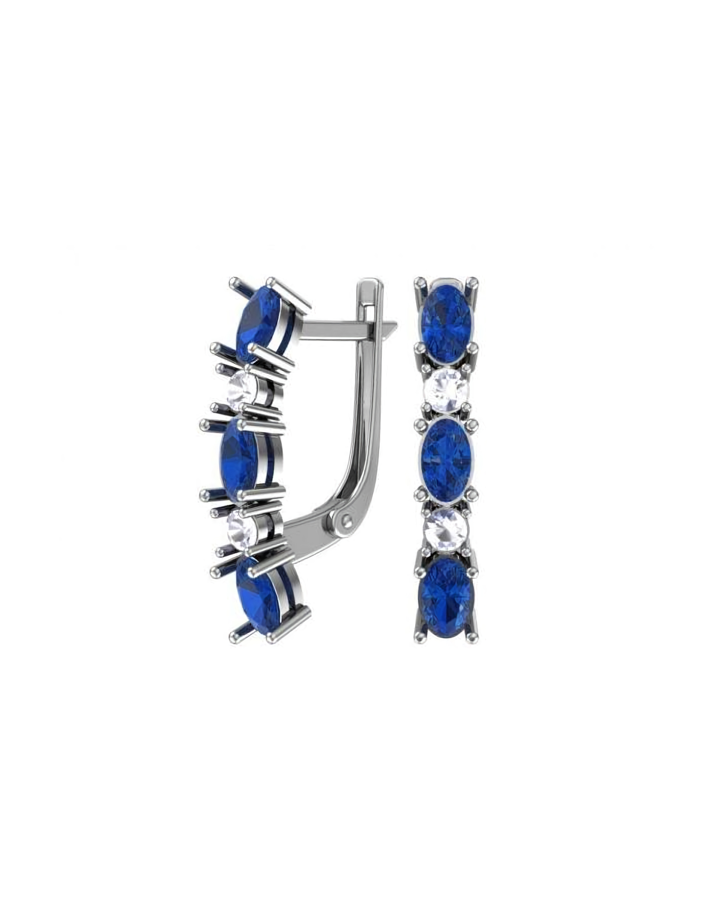 

Серьги из серебра TEO MAORI 82101615-03505, кварц искусственный, 82101615-03505