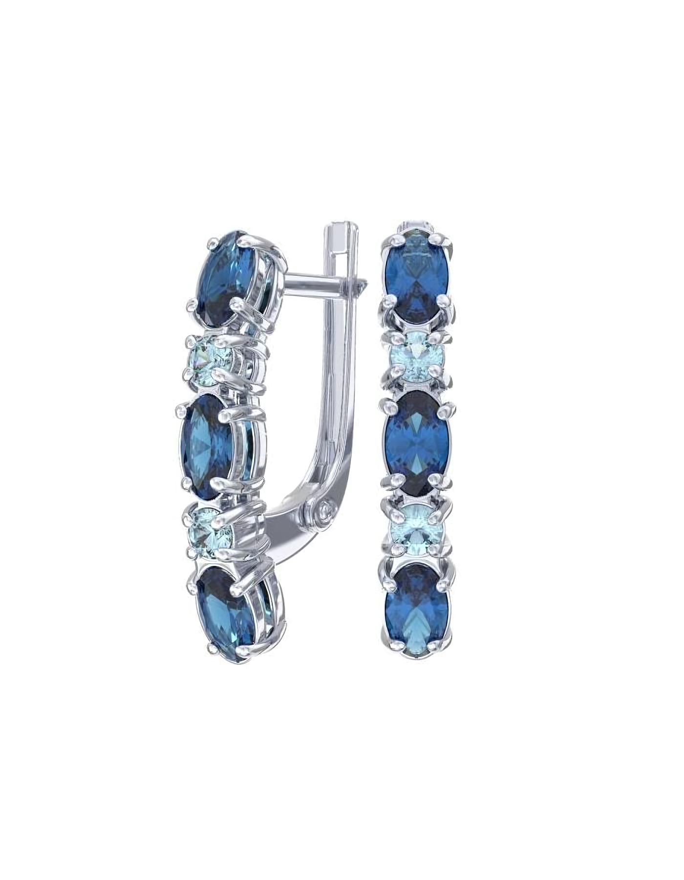 

Серьги из серебра TEO MAORI 82101615-04825, кварц искусственный, 82101615-04825