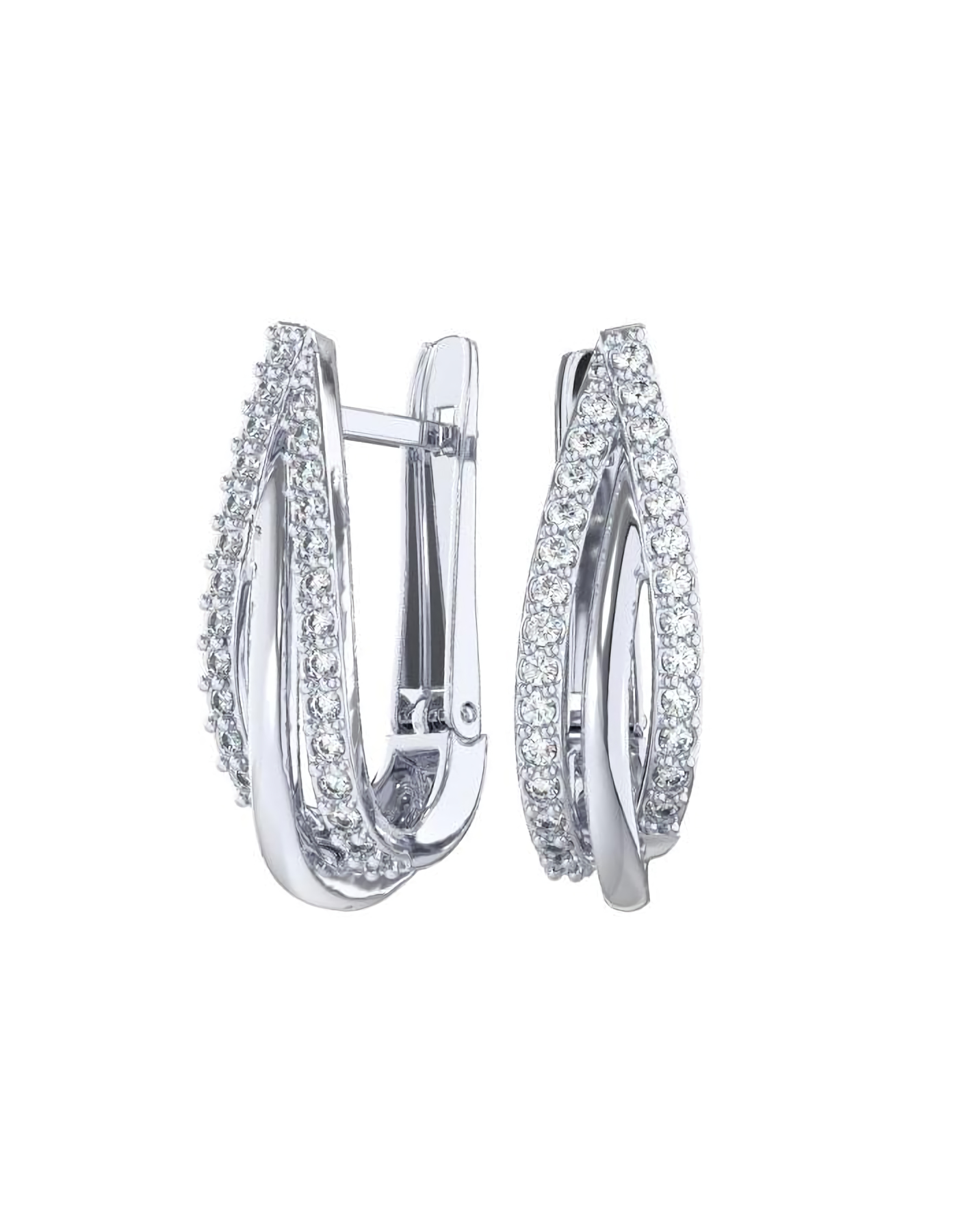 

Серьги из серебра TEO MAORI 82101621-00775, фианит, 82101621-00775