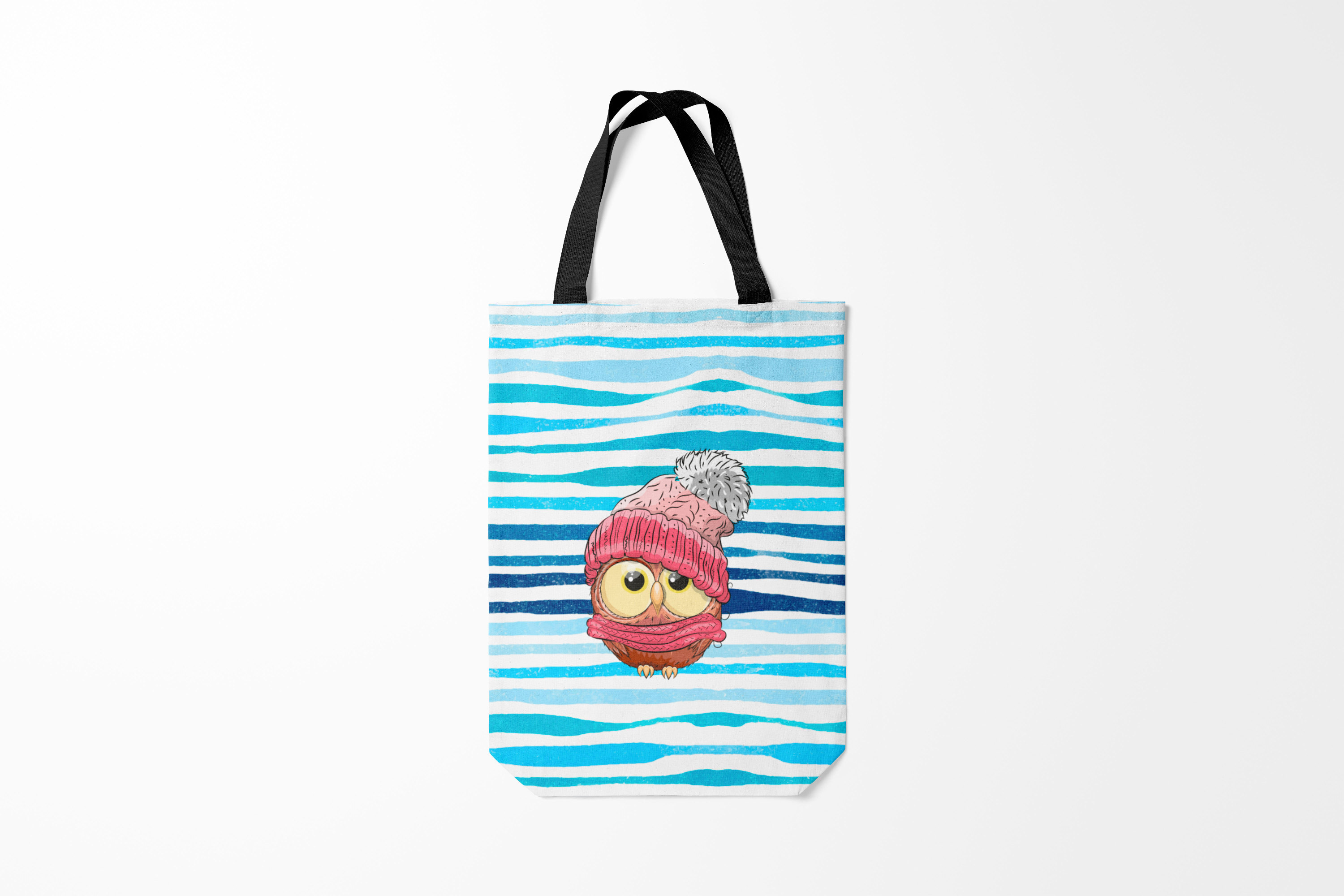 

Сумка шoппер унисекс Burnettie Совы Сова в шапке, белый, Совы Сова в шапке